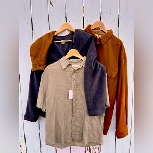 Dimensions: 
Wool XL wool rich 
Fleece L j Jill 
Linen M